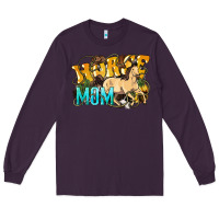 Plum Horse Mom Rope Long Sleeve Tee - HowdyJamesFarm