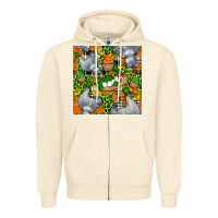 Sandshell St. Patricks Chicken With Cupcake Leopard Zipper Hoodie - FaDigitalArtStudio