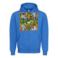 True Royal St. Patricks Chicken With Cupcake Leopard Zipper Hoodie - FaDigitalArtStudio