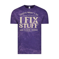 Cloud Purple that's what i do i fix stuff and i know things funny saying t shirt Vintage Tee - maiPhamDesign