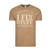 Vintage Coffee that's what i do i fix stuff and i know things funny saying t shirt Vintage Tee - maiPhamDesign