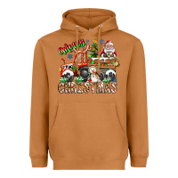 Meerkat Merry Christmas  tractor Heavyweight Hoodie - CowhideDigitalArt