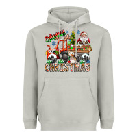 Moon Dust Merry Christmas  tractor Heavyweight Hoodie - CowhideDigitalArt