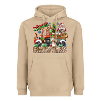 Mushroom Merry Christmas  tractor Heavyweight Hoodie - CowhideDigitalArt