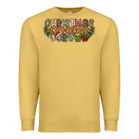 Antique Gold christmas cookie crew Premium Sweatshirt - CowhideDigitalArt