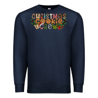 Navy christmas cookie crew Premium Sweatshirt - CowhideDigitalArt