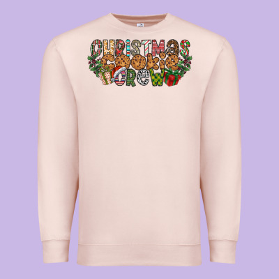 Christmas Cookie Crew Premium Sweatshirt Designed By Cowhidedigitalart