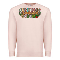 Pale Pink christmas cookie crew Premium Sweatshirt - CowhideDigitalArt