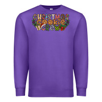 Purple christmas cookie crew Premium Sweatshirt - CowhideDigitalArt