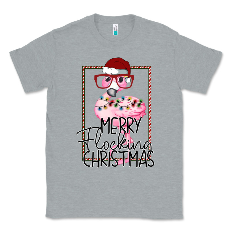 Merry Flock Christmas Flamingo Christmas Classic Tee by Bettercallsaul | Teevron
