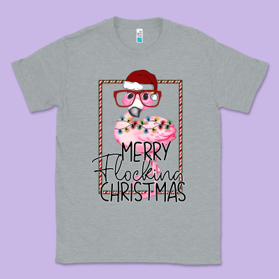 Merry Flock Christmas Flamingo Christmas Classic Tee Designed By Bettercallsaul