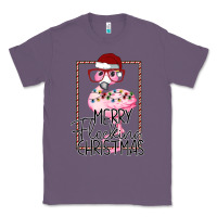 Lavender Merry Flock Christmas Flamingo Christmas Classic Tee - Bettercallsaul