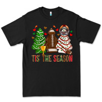 Black tis' the season american football christmas cakes bbs Premium Tee - BundleAndBundleShop