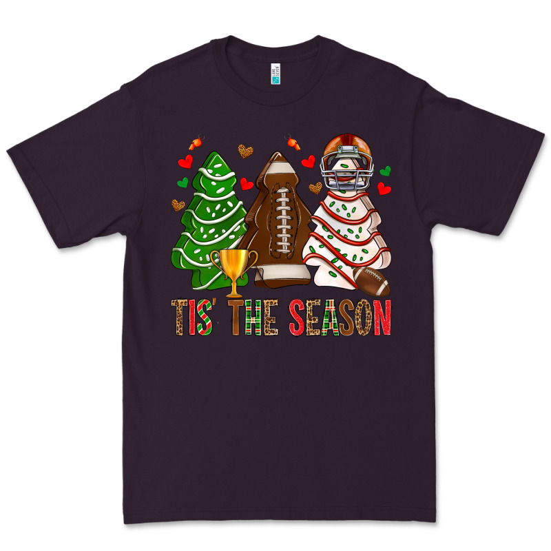 Tis' The Season American Football Christmas Cakes Bbs Premium Tee by BundleAndBundleShop | Teevron