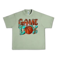 Oil Green Game day leopard basketball Urban Heavy Tee - NancyCooperArtShop