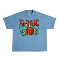 Pebble Blue Game day leopard basketball Urban Heavy Tee - NancyCooperArtShop