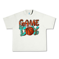 Pistachio Game day leopard basketball Urban Heavy Tee - NancyCooperArtShop