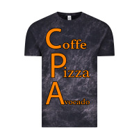 Cloud Black coffe pizza avocado Vintage Tee - Bettercallsaul