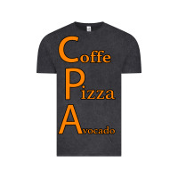 Vintage Black coffe pizza avocado Vintage Tee - Bettercallsaul