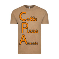 Vintage Coffee coffe pizza avocado Vintage Tee - Bettercallsaul