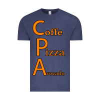 Vintage Denim coffe pizza avocado Vintage Tee - Bettercallsaul