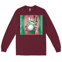 Burgundy for the love of the game golf Long Sleeve Tee - Jasminsmagicworld