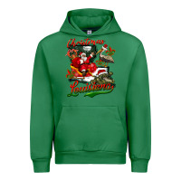Emerald louisiana christmas with  afro santa Urban Hoodie - BarkalooDesign