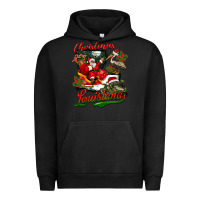 Pigment Black louisiana christmas with  afro santa Urban Hoodie - BarkalooDesign