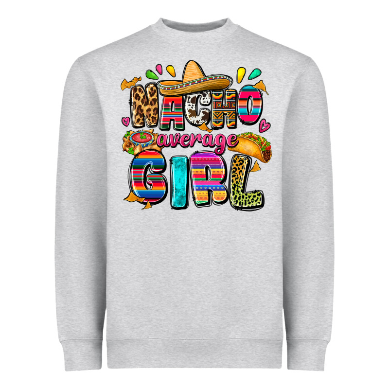 Nacho Average Girl Heavyweight Sweatshirt by FaDigitalArtStudio | Teevron