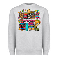 Heather Grey Nacho average girl Heavyweight Sweatshirt - FaDigitalArtStudio