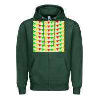 Sports Green mexico seamless pattern Zipper Hoodie - FaDigitalArtStudio