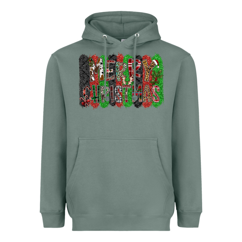 Merry Christmas Heavyweight Hoodie by CowhideDigitalArt | Teevron