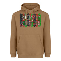 Toasted Coconut Merry Christmas Heavyweight Hoodie - CowhideDigitalArt