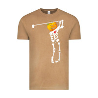 Vintage Camel Golf Skeleton Pumpkin Halloween Shirt Vintage Tee - maiPhamDesign