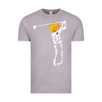 Vintage Zinc Golf Skeleton Pumpkin Halloween Shirt Vintage Tee - maiPhamDesign