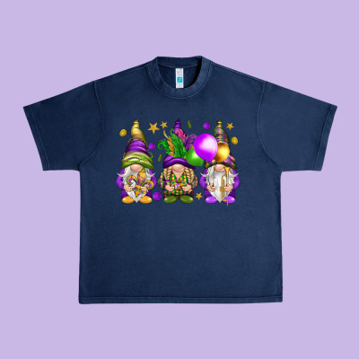 Mardi Gras Gnomes Urban Heavy Tee Designed By Nancycooperartshop