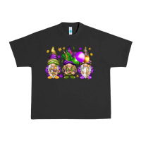 Pigment Black Mardi Gras gnomes Urban Heavy Tee - NancyCooperArtShop