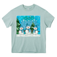 Arona snowman Heavy Core Tee - MaliasSmallBusiness