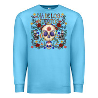 Ocean Blue dia de los muertos Premium Sweatshirt - CowhideDigitalArt