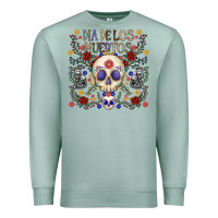 Seafoam dia de los muertos Premium Sweatshirt - CowhideDigitalArt
