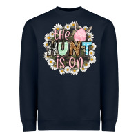 Navy Easter Day The hunt is on Heavyweight Sweatshirt - OliviaCreatesArt