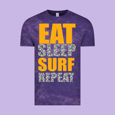 Eat Sleep Surf Repeat Vintage Tee Designed By Bettercallsaul