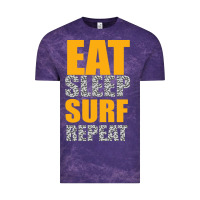 Cloud Purple eat sleep surf repeat Vintage Tee - Bettercallsaul