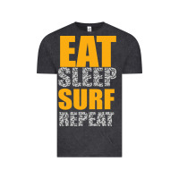 Vintage Black eat sleep surf repeat Vintage Tee - Bettercallsaul