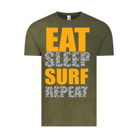 Vintage Olive eat sleep surf repeat Vintage Tee - Bettercallsaul