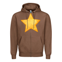 Chestnut yellow star Zipper Hoodie - FaDigitalArtStudio