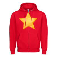 Red yellow star Zipper Hoodie - FaDigitalArtStudio