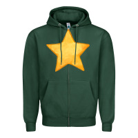 Yellow Star Zipper Hoodie | Teevron
