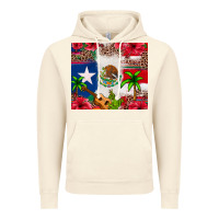 Vintage Artic Mexican and Puerto Rico flag Vintage Hoodie - texasbilliewilder