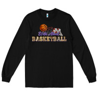 Black Wild about Basketball Long Sleeve Tee - HowdyJamesFarm